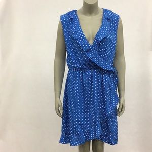 NWT Nasty Gal Sundress Blue and White Dots